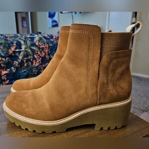 Dolce Vita Huey H20 Women's Tan Ankle Bootie Size 8